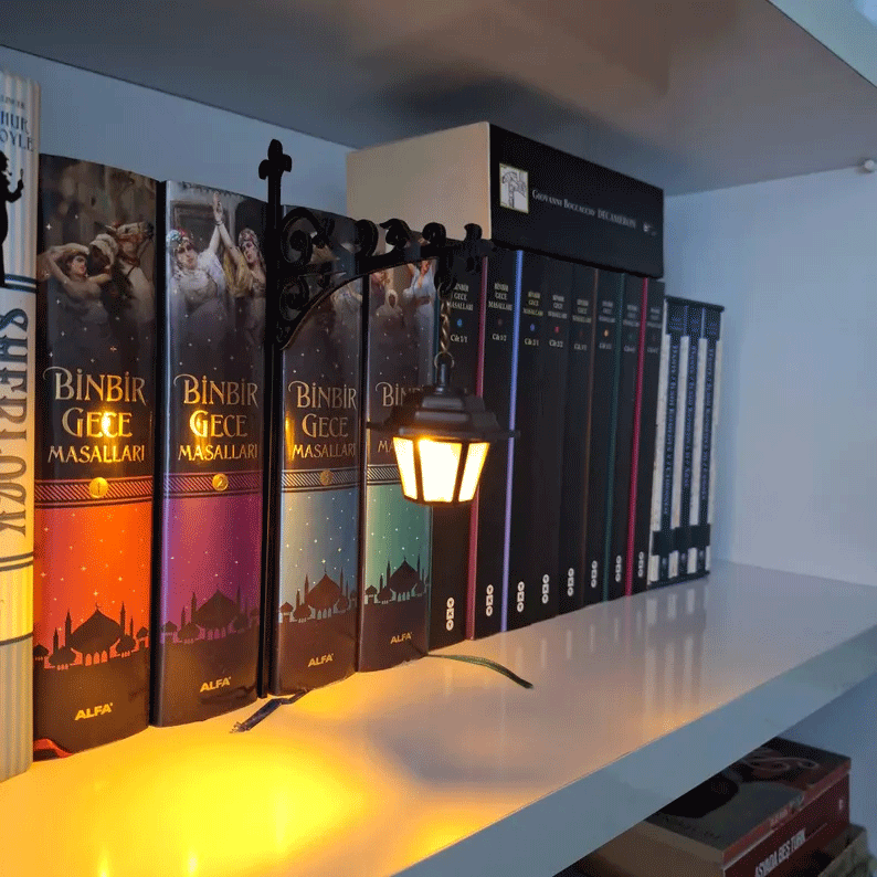 Library Lantern-Decorative Bookshelf Lighting