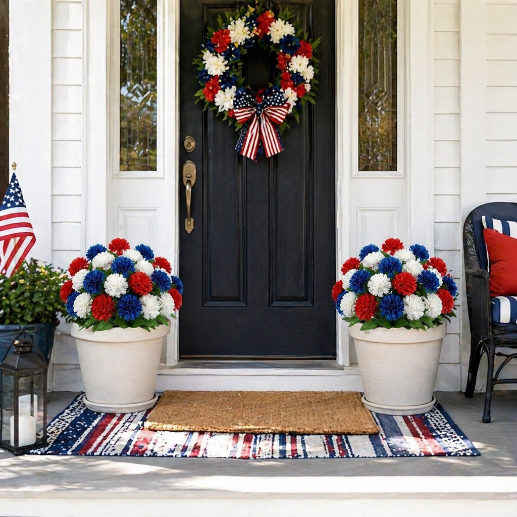 Patriotic Artificial Carnation Bouquet