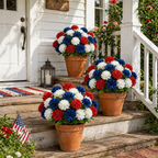 Patriotic Artificial Carnation Bouquet