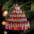 Lipstick Christmas Tree Ornament