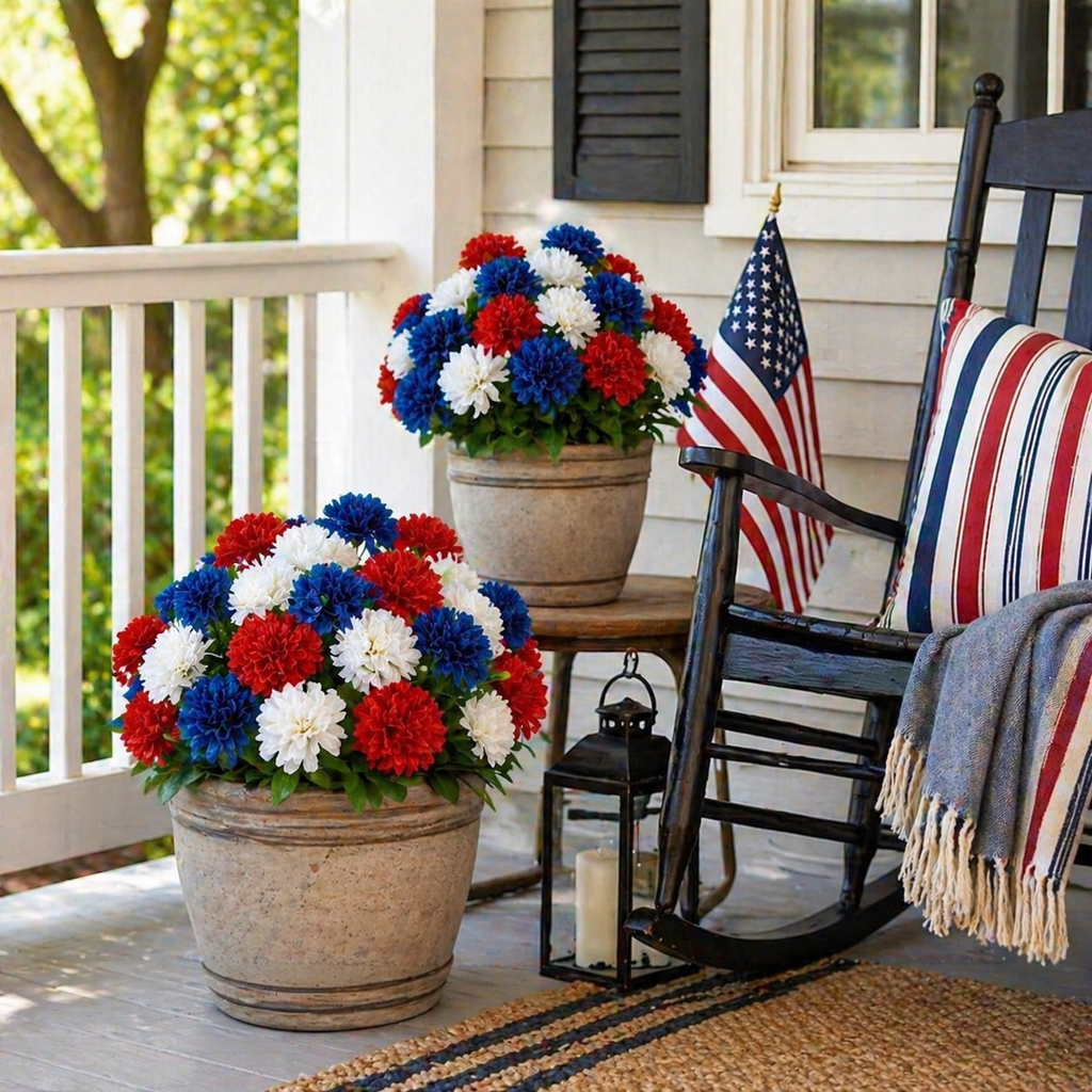 Patriotic Artificial Carnation Bouquet