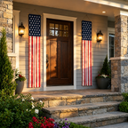 Lighted Patriotic Porch Banner