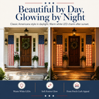 Lighted Patriotic Porch Banner