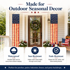 Lighted Patriotic Porch Banner