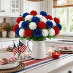 Patriotic Artificial Carnation Bouquet