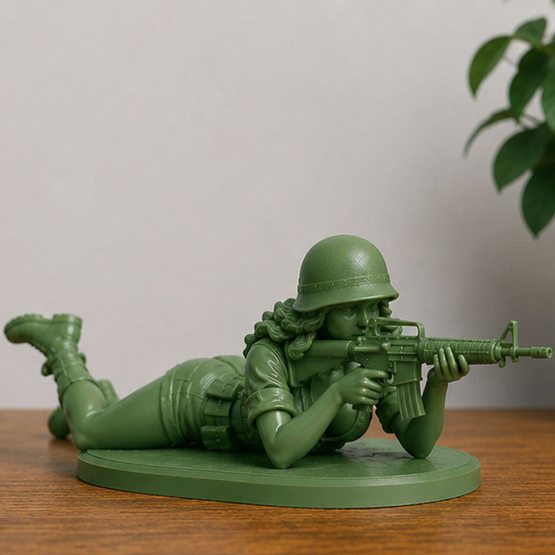 Funny Army Woman