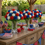 Patriotic Artificial Carnation Bouquet