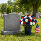 Patriotic Artificial Carnation Bouquet