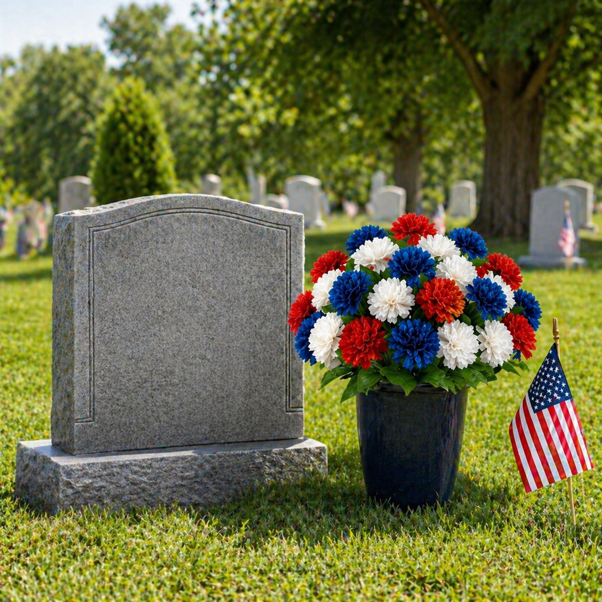Patriotic Artificial Carnation Bouquet