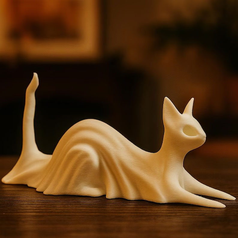 Cat Ghost Statues