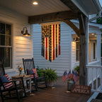 27" × 50" Lighted Star & Stripe Patriotic Porch Banner - NOW！