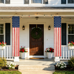 Lighted Patriotic Porch Banner