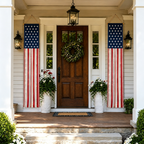 Lighted Patriotic Porch Banner