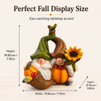Harvest Gnome Fall Resin Decor
