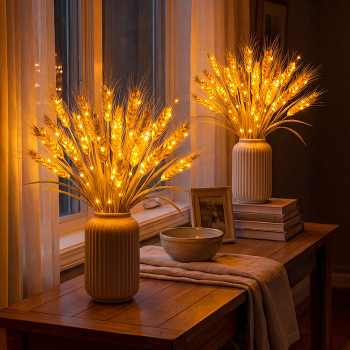 Golden Harvest Wheat Stalk table Lights