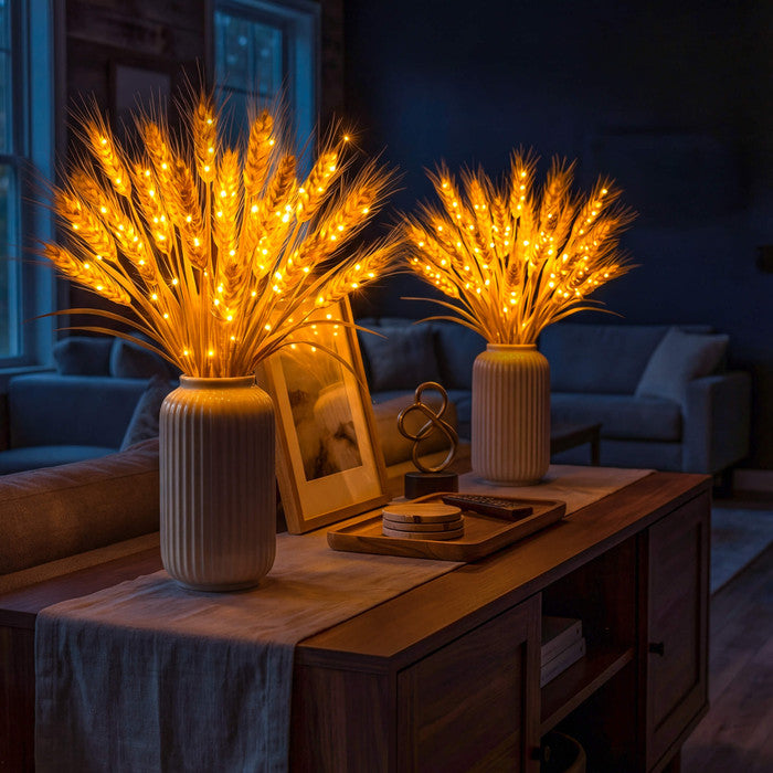 Golden Harvest Wheat Stalk table Lights