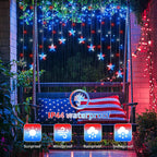 4th of July Patriotic Star Icicle Lights